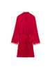 Love Me Silk Long Kimono - Opera Red