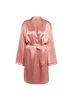 Love Me Silk Long Kimono - Smokey Pink