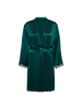 Love Me Silk Long Kimono - Emerald