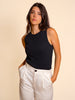 Garance Sleeveless Tank - Black