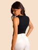 Garance Sleeveless Tank - Black
