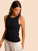 Garance Sleeveless Tank - Black