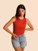 Garance Sleeveless Tank - Orange Pomegranate