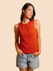 Garance Sleeveless Tank - Orange Pomegranate