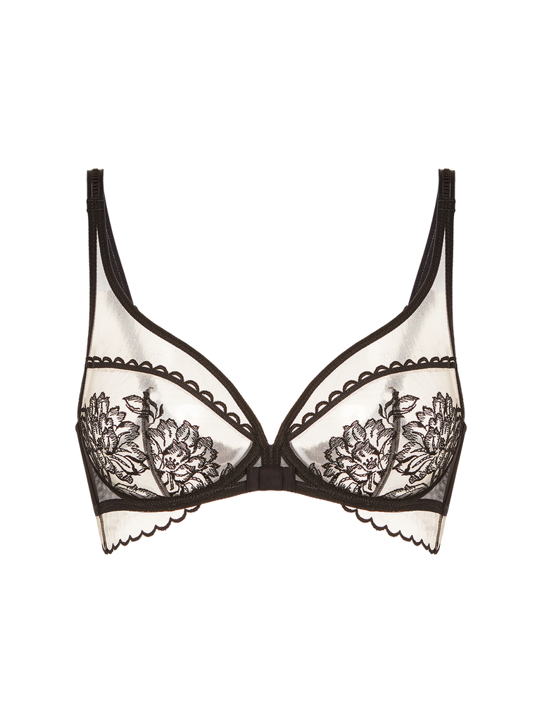 Simone Perele Romance Full Coverage Plunge Bra Black