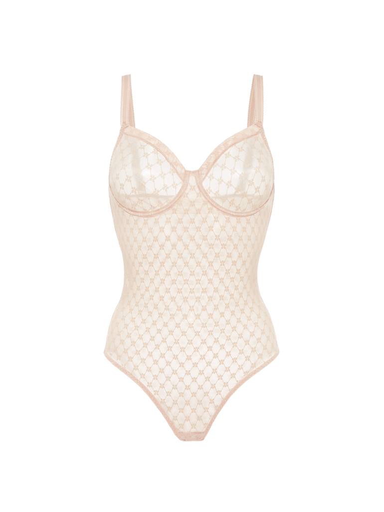 Plume Underwire Bodysuit Shapewear Peau Rose Simone Perele