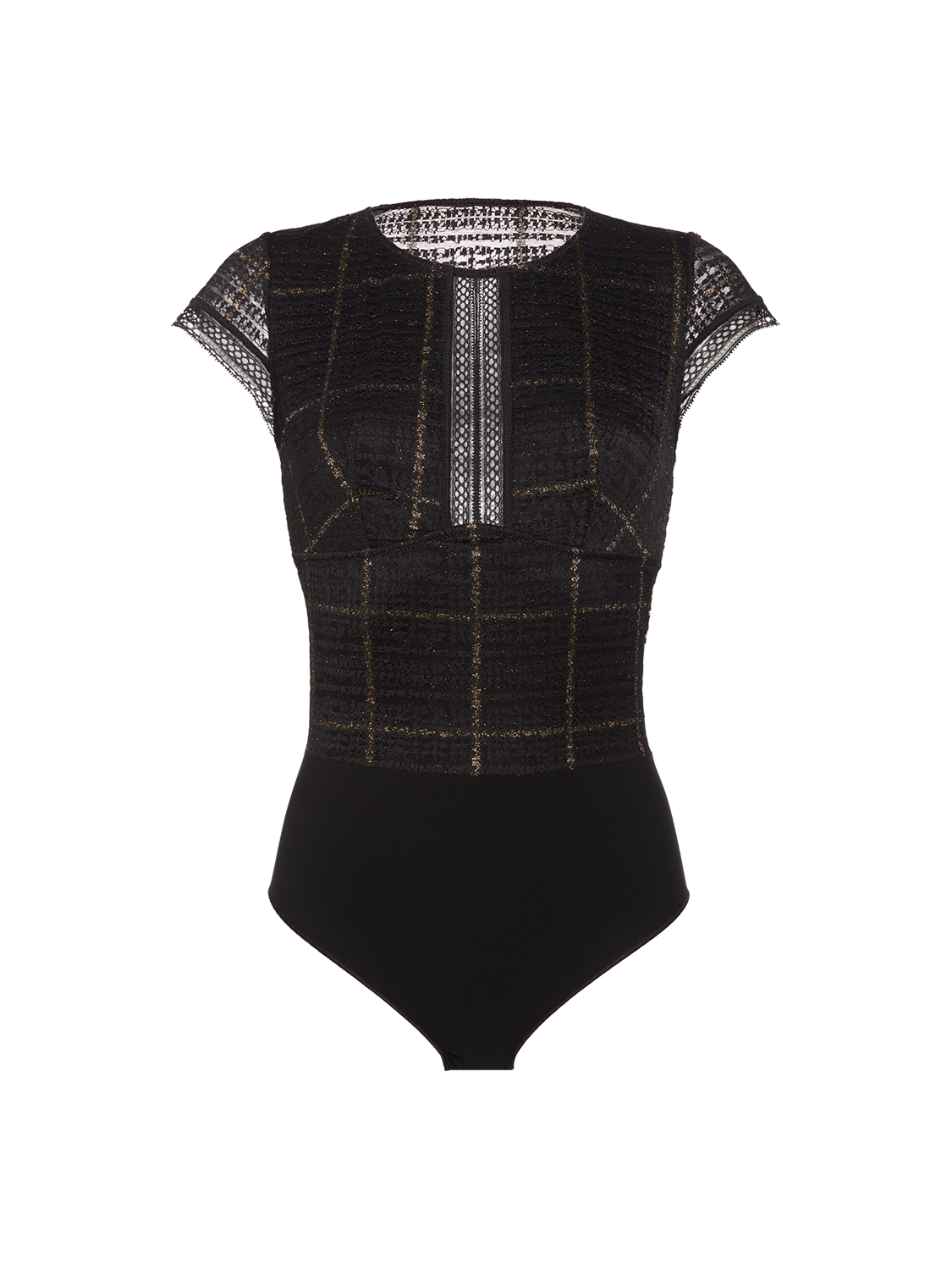 Desiree Cap Sleeve Bodysuit - Black