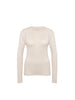 Elise Long Sleeve Top - Heathered Beige