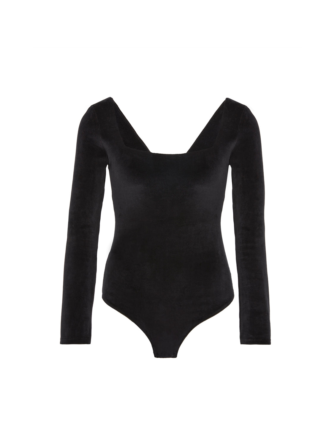 Margot Velvet Bodysuit - Black