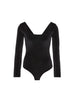 Margot Velvet Bodysuit - Black