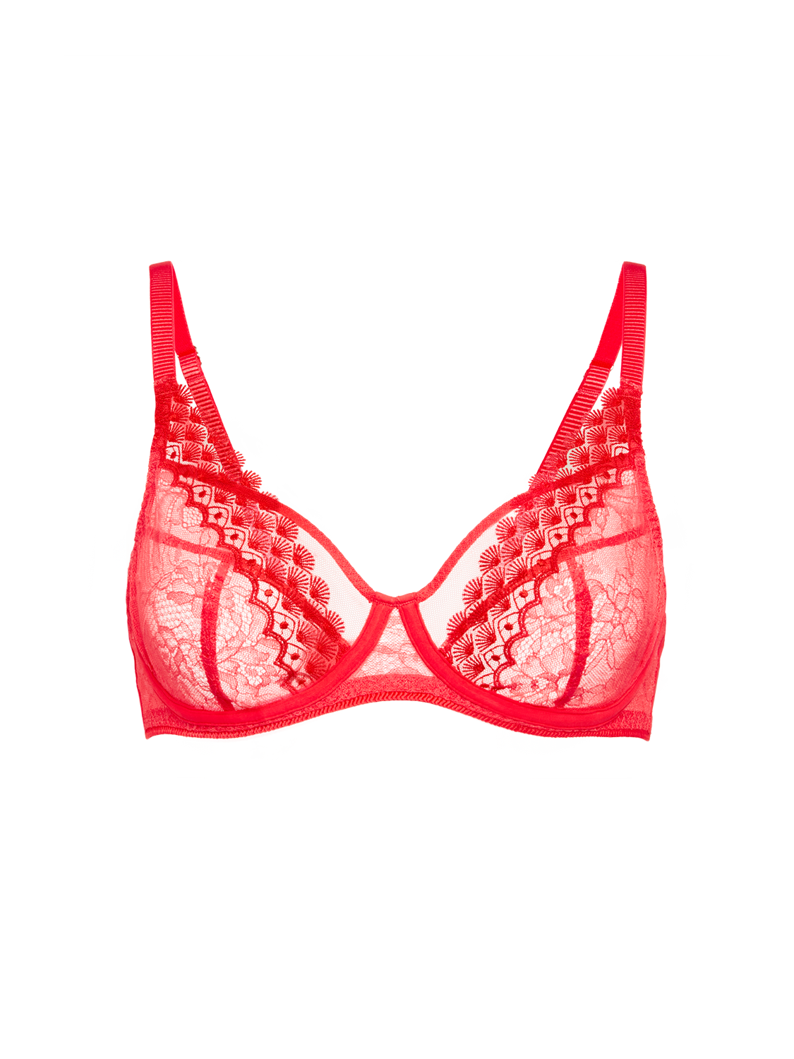 Radieuse Balconette Plunge - Flamingo