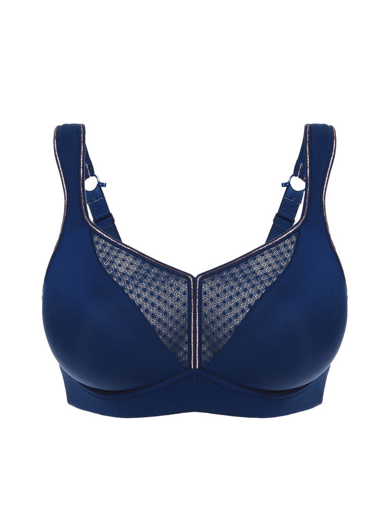 Harmony High Impact Sports Bra w/ Underwire Bra Midnight Blue Simone Perele