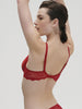 Caresse 3D Plunge Bra Tango Red Simone Perele