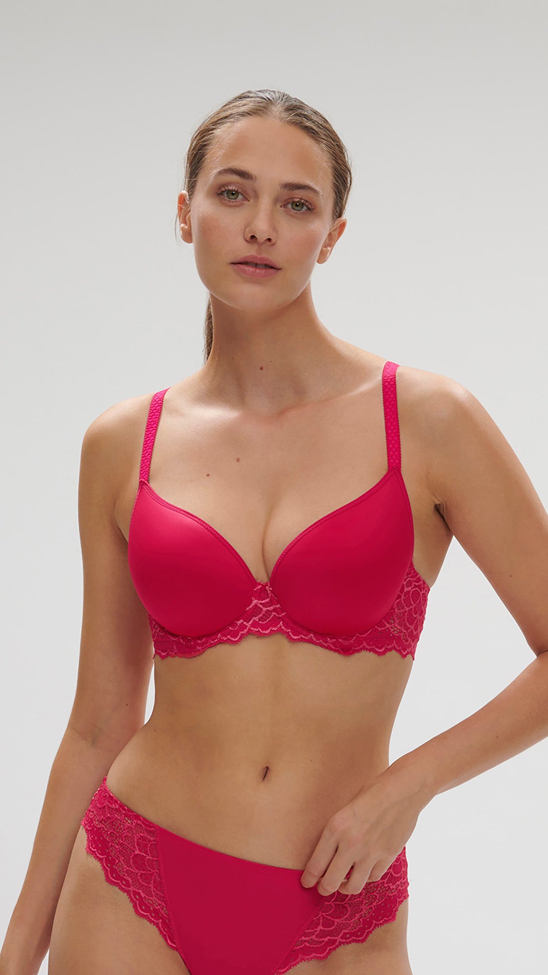 F65☆Simone Perele シモーヌ ペレール 3Dカップブラ ピンク Caresse 3D Plunge - Teaberry Pink – Simone Pérèle