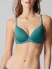 Caresse 3D Plunge Bra Boreal Green Simone Perele