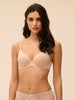 Caresse 3D Plunge Bra Peau Rose Simone Perele