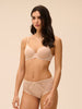 Caresse 3D Plunge Bra Peau Rose Simone Perele