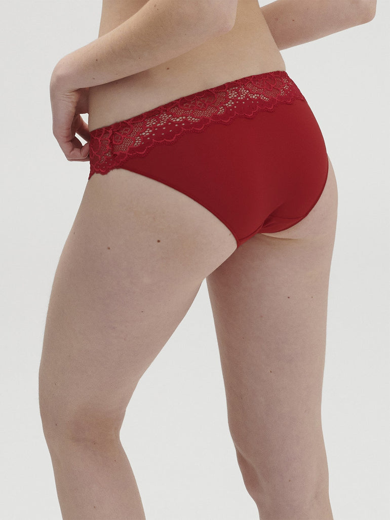 Caresse bright red thong, Simone Pérèle, Shop Women's Thongs Online