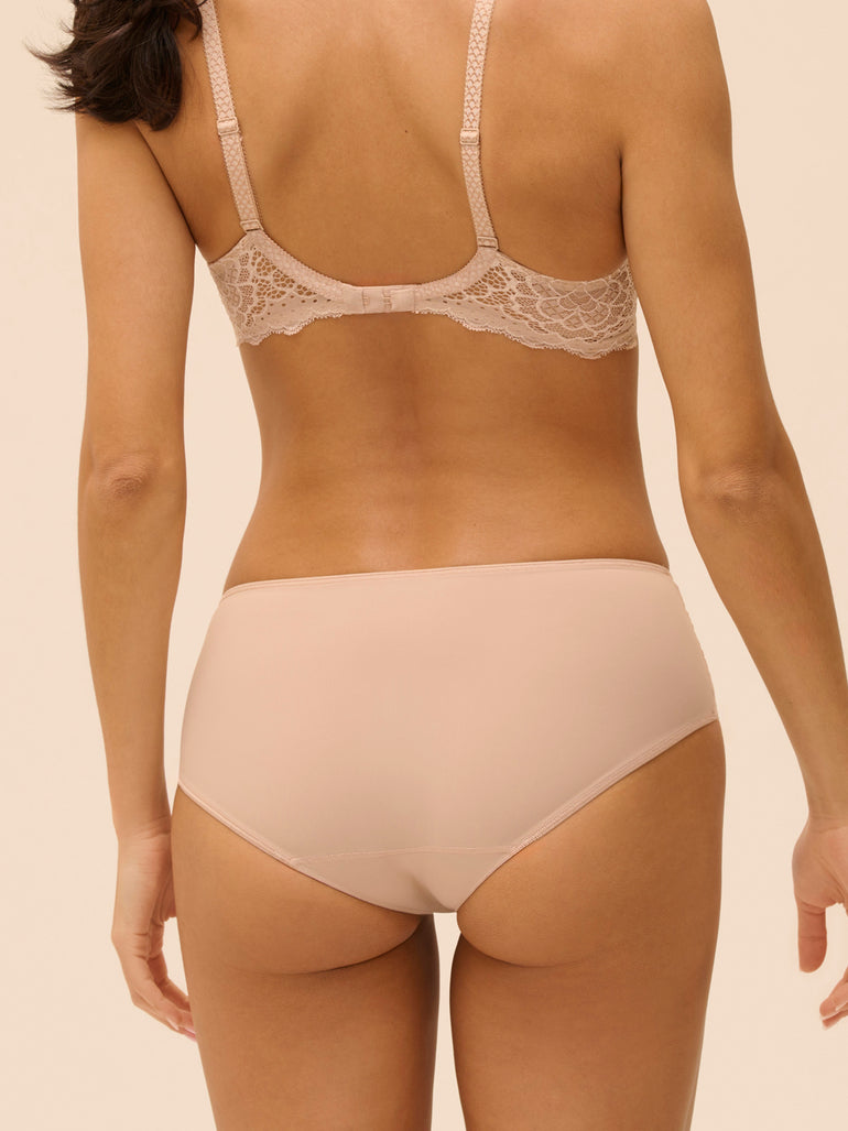 Caresse Retro Brief Panty Peau Rose Simone Perele