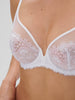 Wish Full Coverage Plunge Bra Crystal White Simone Perele