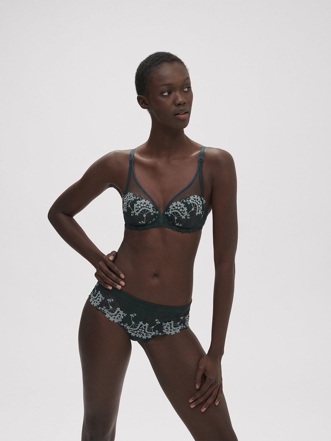 Simone Pérèle | Wish Full Coverage Plunge - Kolsai Green