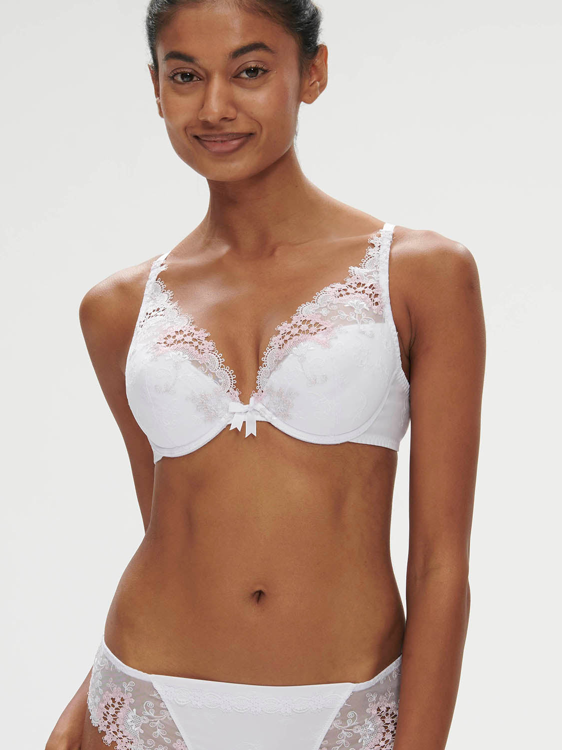 Push Up bra Reflet Simone Pérèle couleur Blanc Papaye tailles 85