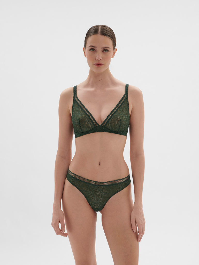 Comete Wireless Triangle Bra Icon Green Simone Perele