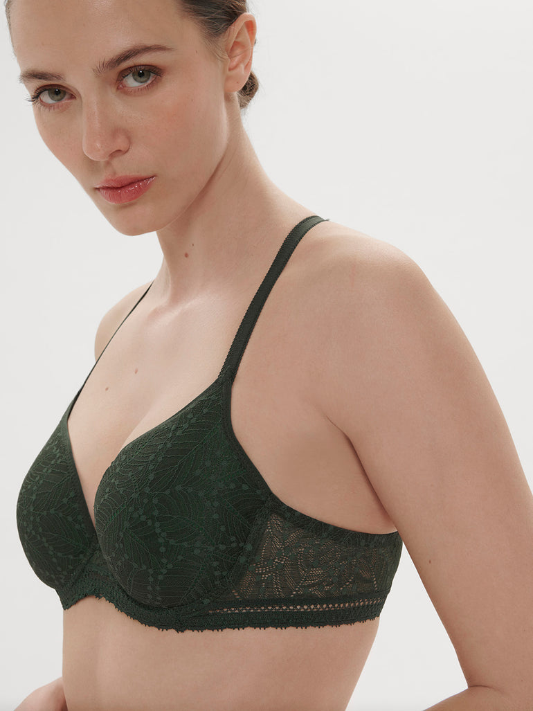 Comete 3D Plunge Bra Icon Green Simone Perele