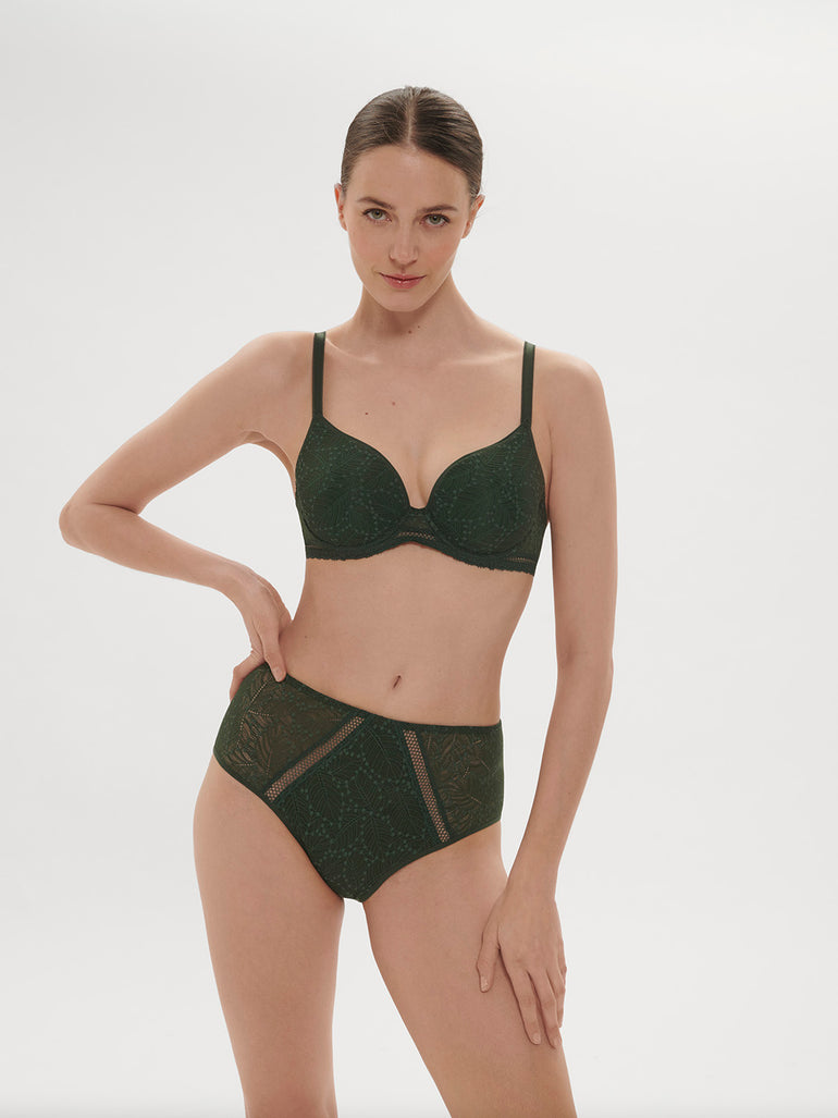 Comete 3D Plunge Bra Icon Green Simone Perele