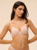 Comete 3D Plunge Bra Pink Sand Simone Perele