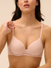 Comete 3D Plunge Bra Pink Sand Simone Perele