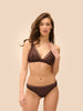Simone Perele Comete Tanga Panty Dark Brown