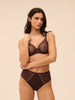 Simone Perele Comete Retro Brief Panty Dark Brown
