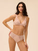 Comete Retro Brief Panty Pink Sand Simone Perele