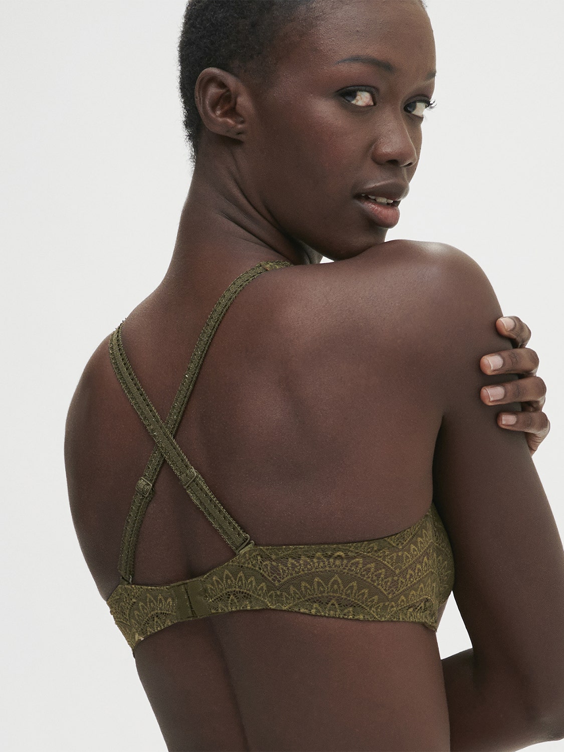 green bralet