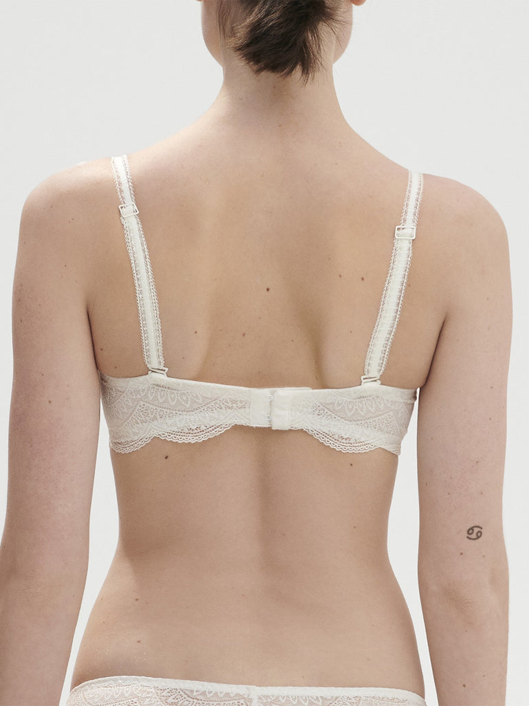 Simone Perele #12E302 Eden Strapless Underwire Bra Nude Int.Size 34F