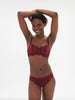 Karma Sheer Demi Bra Spinel Red Simone Perele