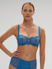 Karma Sheer Demi Bra Myosotis Blue Simone Perele