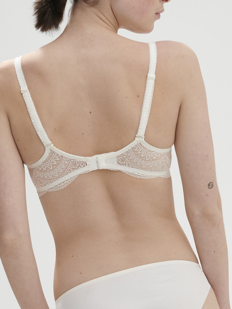Simone Pérèle KARMA HALBSCHALE - Balconette bra - naturel/white 