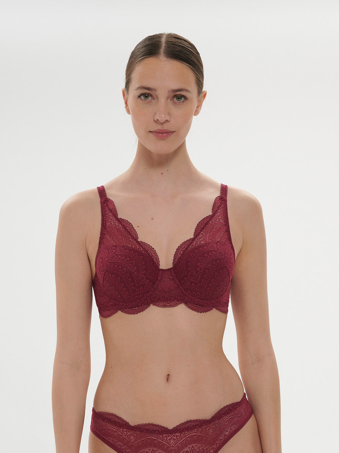 Karma Triangle 3D Demi Bra Spinel Red Simone Perele