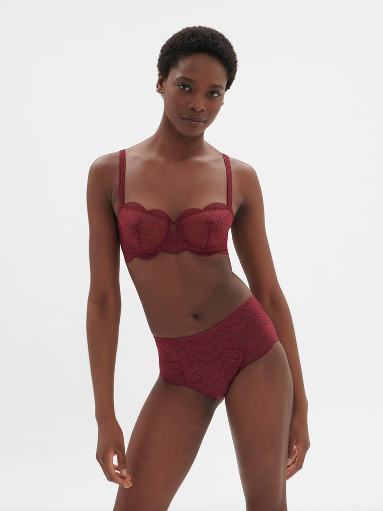 Karma Retro Brief Panty Spinel Red Simone Perele