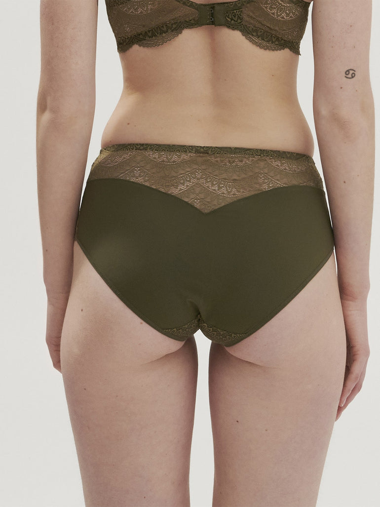 Karma Retro Brief Panty Adventure Green Simone Perele