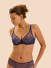 Delice Full Coverage Plunge - Rainbow Blue