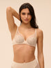 Delice Full Coverage Plunge Bra Topaz Beige Simone Perele