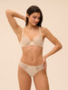 Delice Full Coverage Plunge Bra Topaz Beige Simone Perele