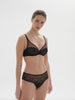 Delice Full Coverage Plunge Bra Gem Black Simone Perele