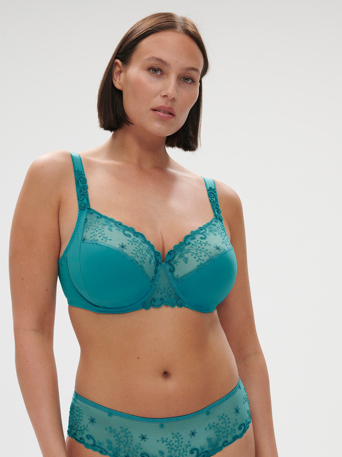 E70☆Simone Perele Deliceシモーヌ ペレールブラ 水色格安 Simone Pérèle | Delice Full Coverage Plunge - Prestige Blue