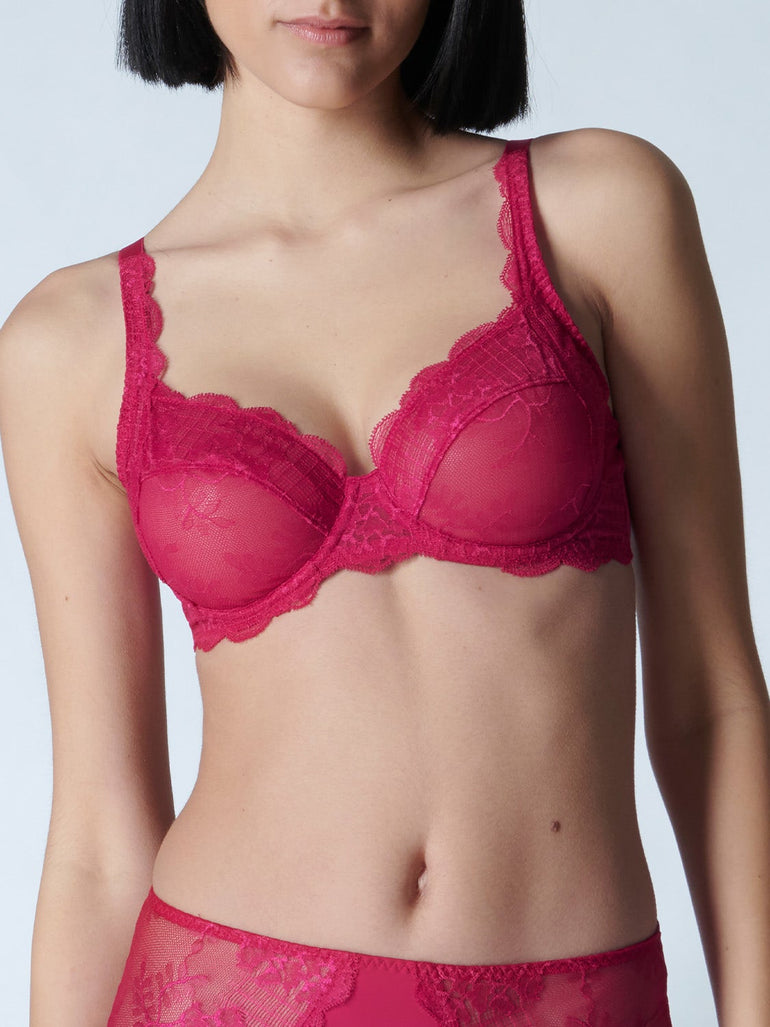 Simone Perele Women's Reve Full Cup, Cranberry, 30H at  Women's  Clothing store