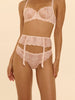 Reve Suspender Belt - Sakura Pink