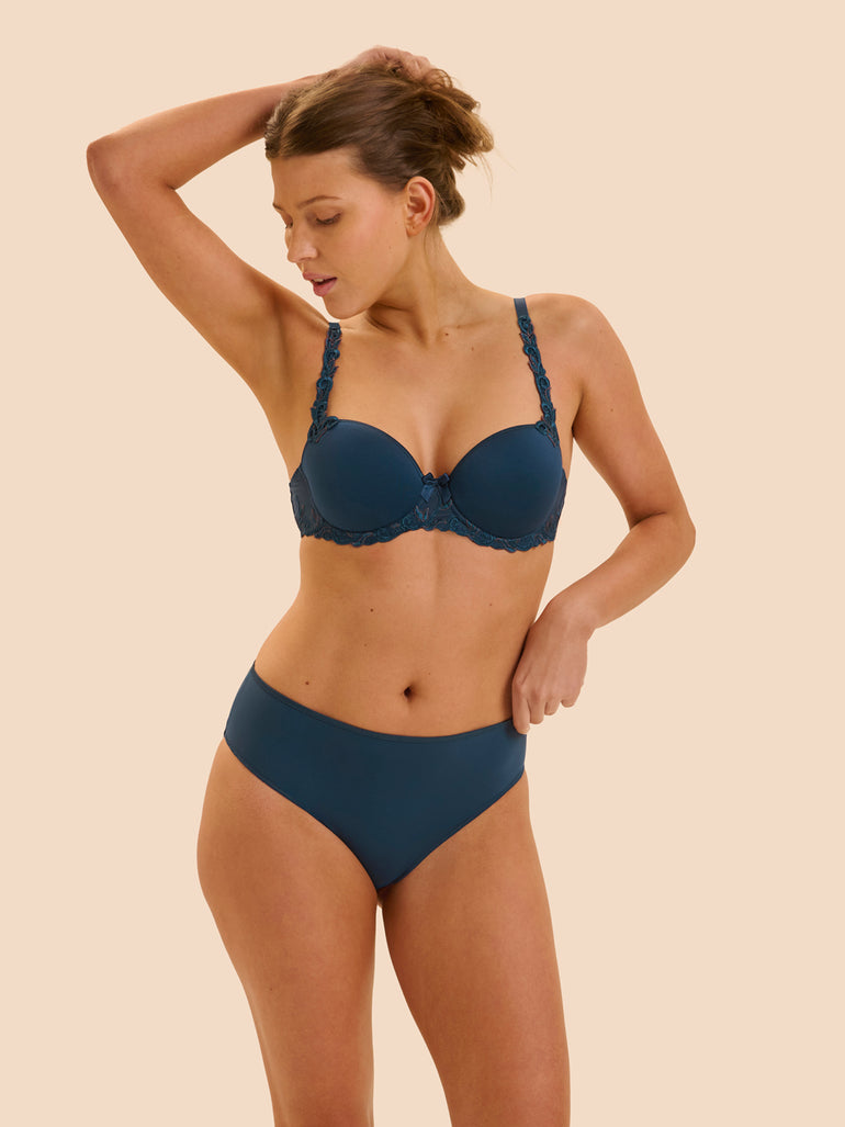Andora Retro Brief Panty Oil Blue - Simone Perele